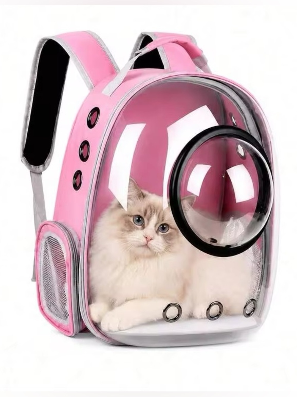 Cat Space Backpack Carrier in Pink